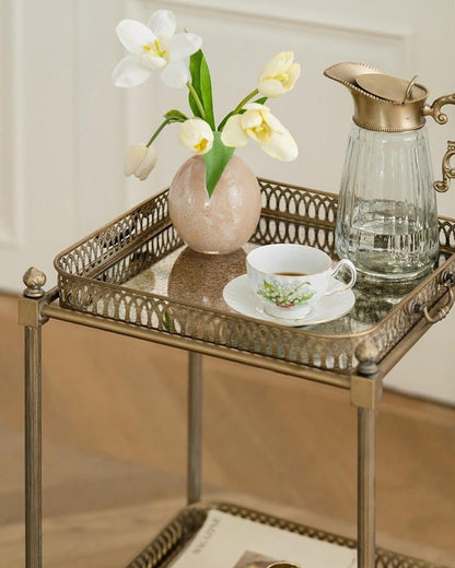 Retro French Rolling Bar Cart
