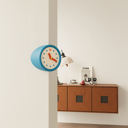 Blue Corner Clock