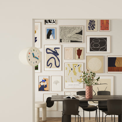 White Corner Clock