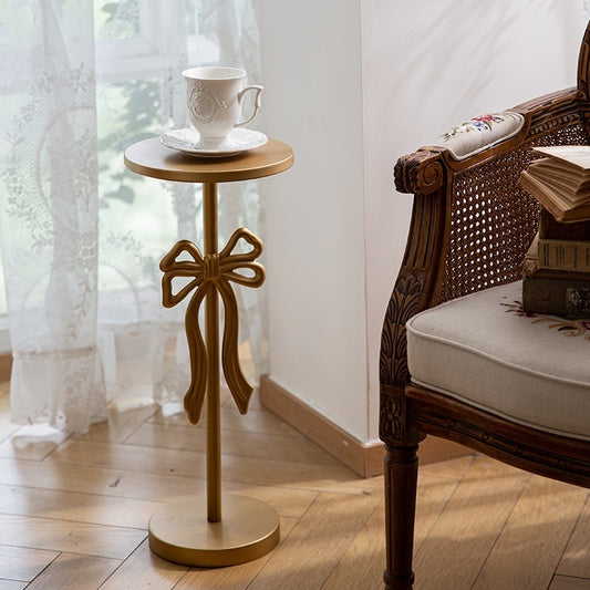 Gold Bow Side Table