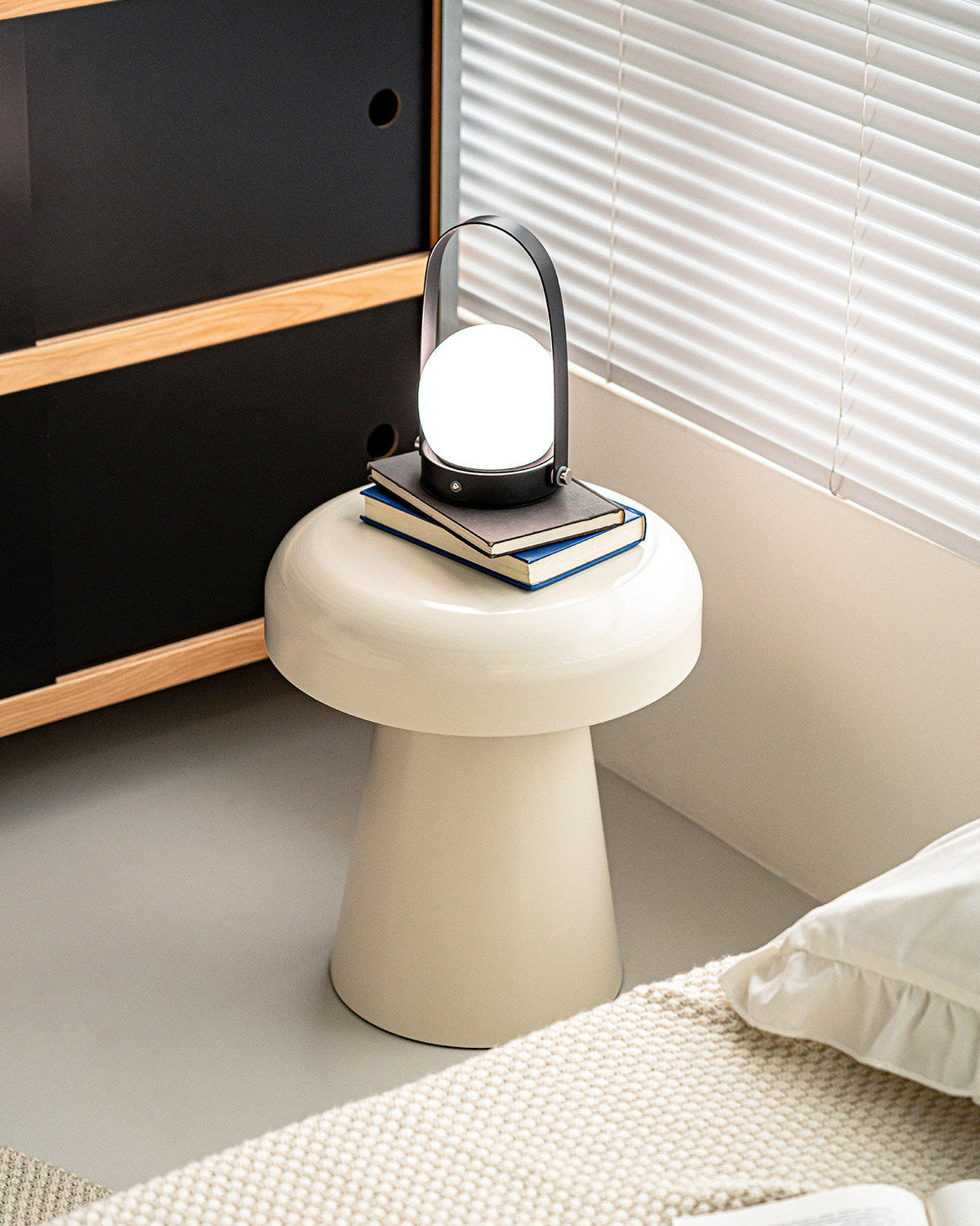 Metal Cone End Table