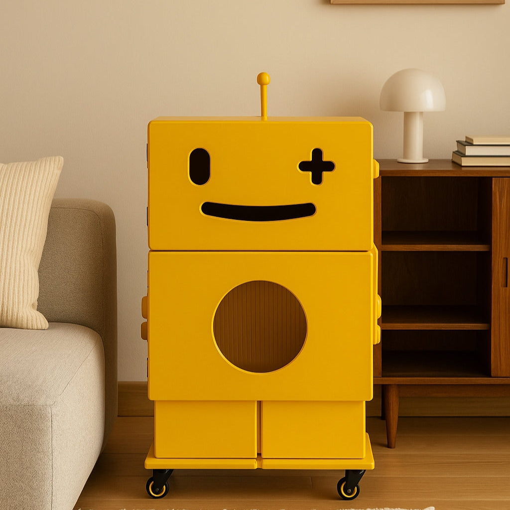Standing Robot Cabinet Side Table