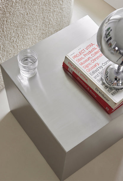 Industrial Cube Side Table