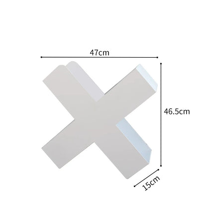 X-Shaped Metal Bookshelf