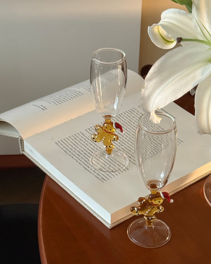 Gingerbread Champagne Glass