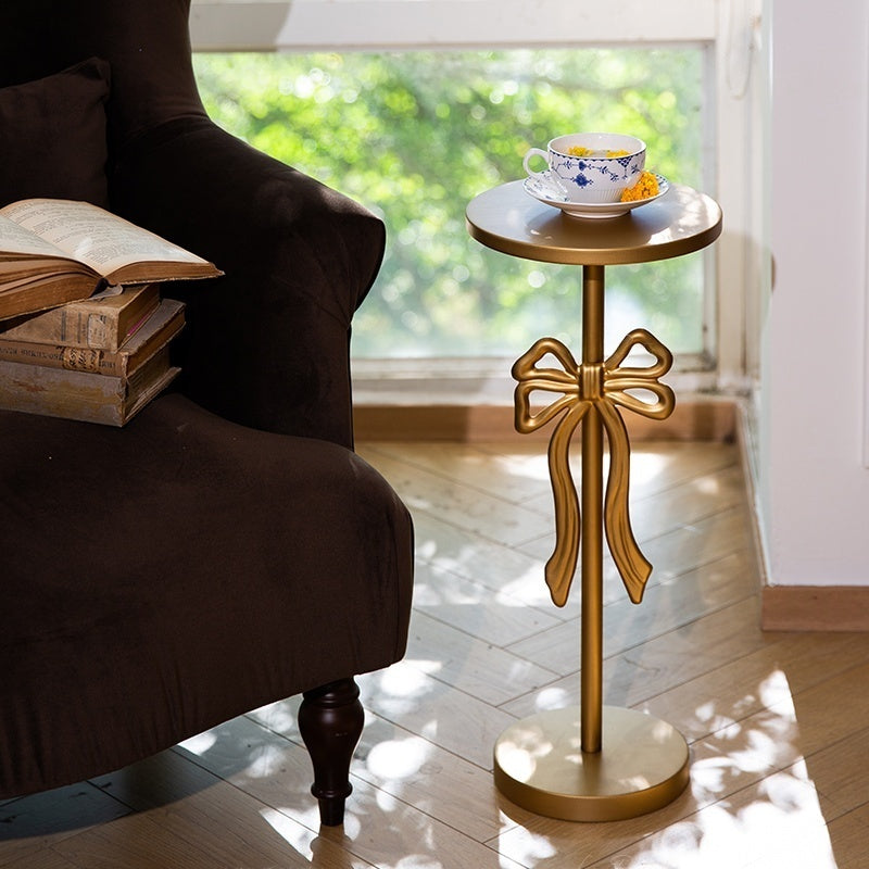 Gold Bow Side Table