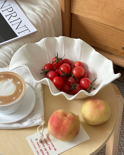 Ripple Leaf Ceramic Tray