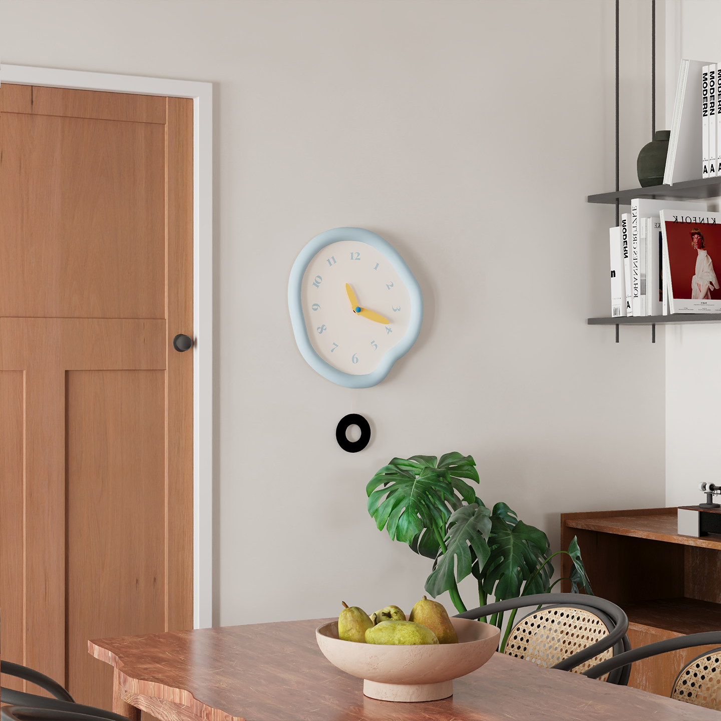 Asymmetrical Drip Clock