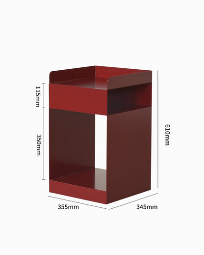 Rolling Metal Side Table