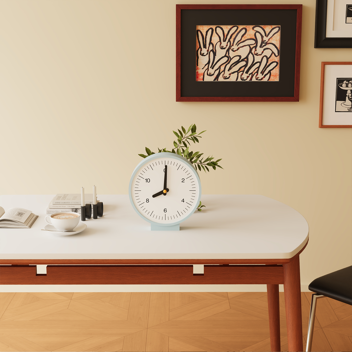 Minimalism Double-Sided Clock