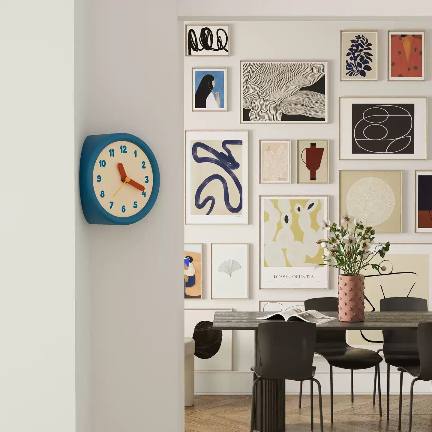 Blue Corner Time Clock