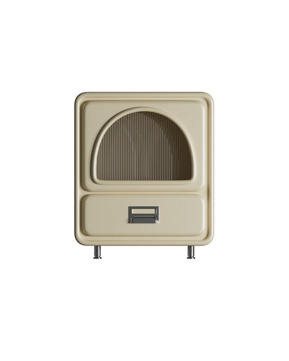 Cream White Bedside Cabinet