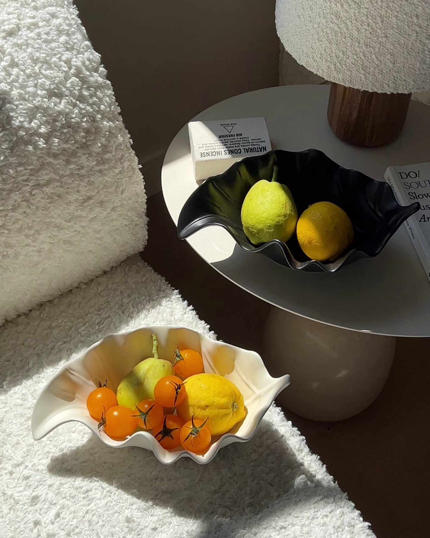 Ripple Leaf Ceramic Tray