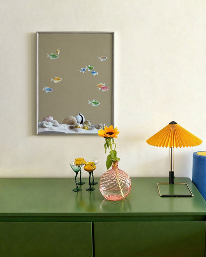 Ocean Fish Mirror Wall Art