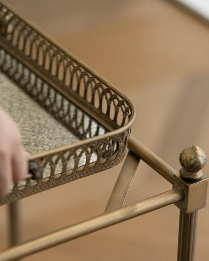 Retro French Rolling Bar Cart