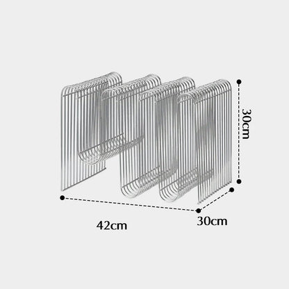 Minimalist Metal Magazine Rack