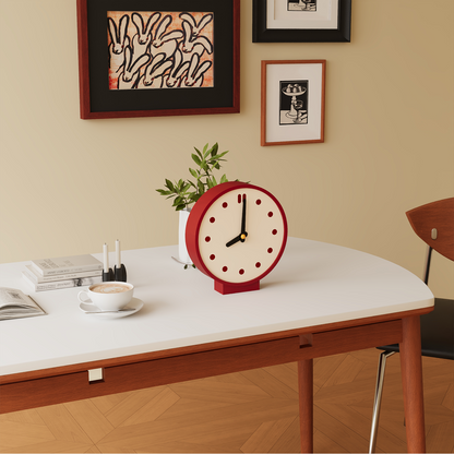 Corner View Double-Sided Clock