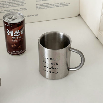 Stainless Steel Letters Mug