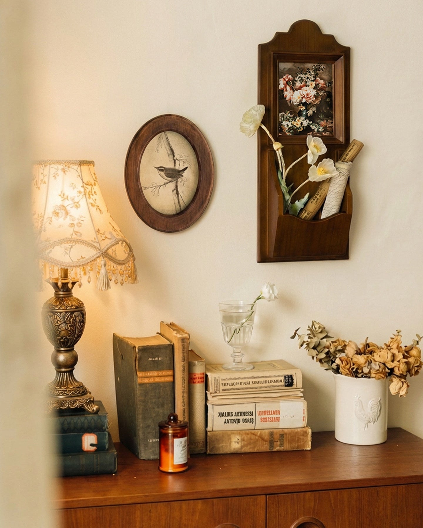 Vintage Wall Organizer Frame