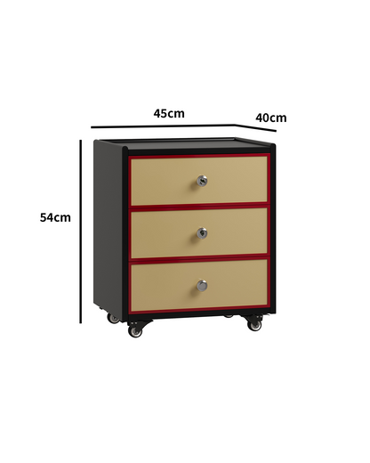 Creamline Rolling Nightstand