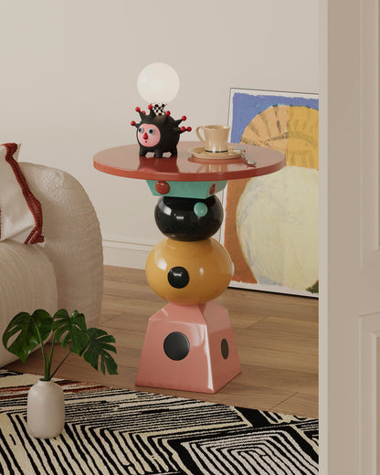 Dotted Geometry Side Table