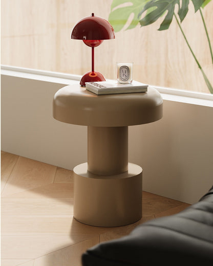 Metal Cone End Table
