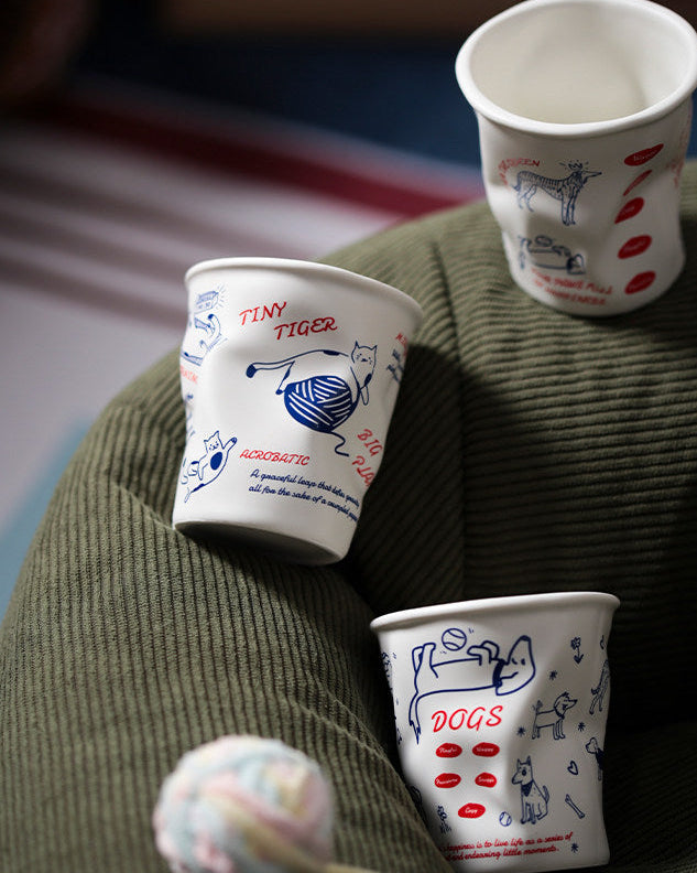 4pcs Aesthetic Coffee Cups