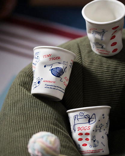 4pcs Aesthetic Coffee Cups