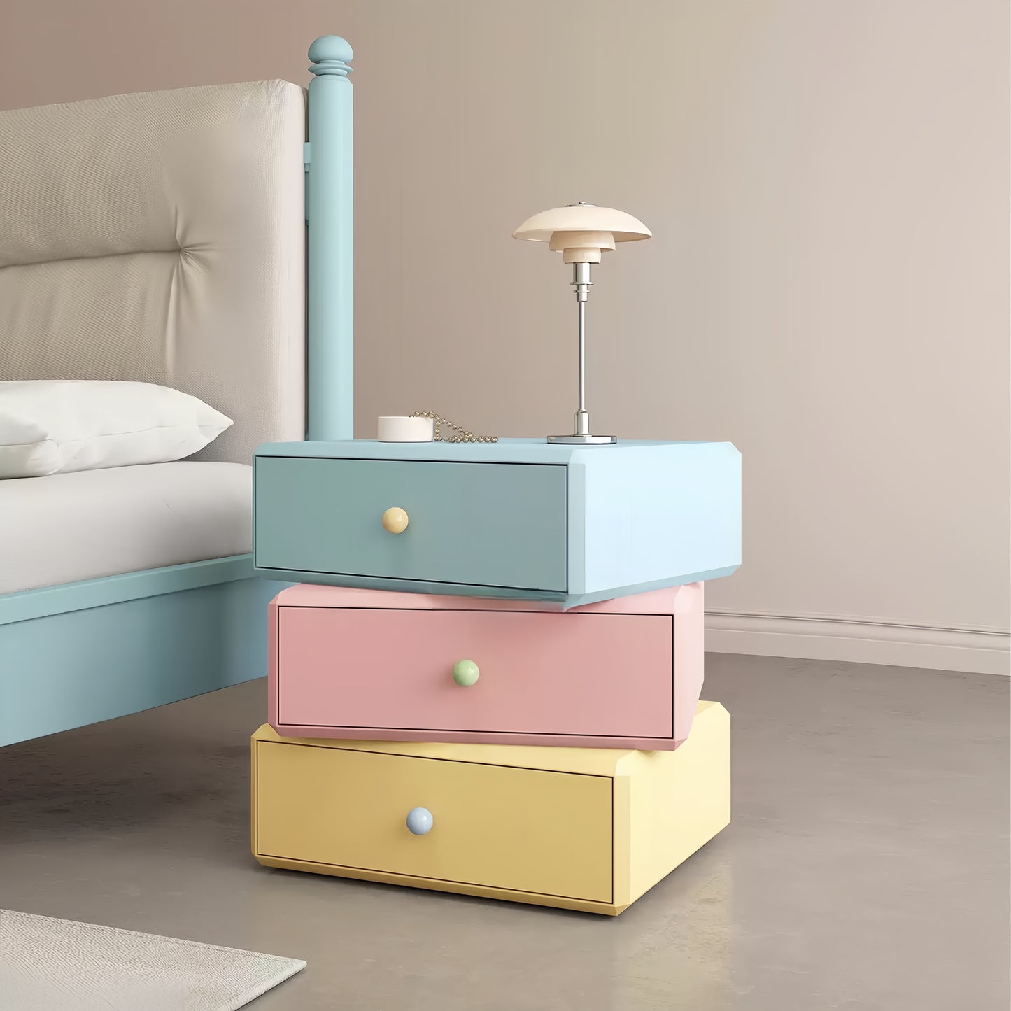 Twist Stack Rotating Nightstand