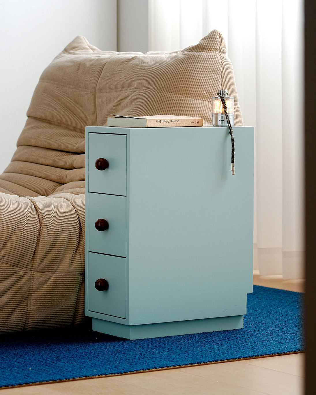 Slim Color Block Storage Cabinet