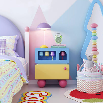 Color Blocked Nightstand
