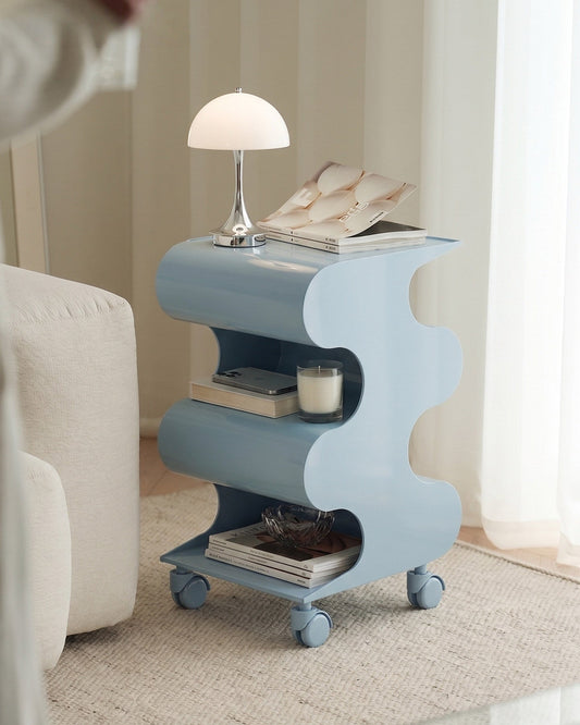 Modern Curved Rolling Cart
