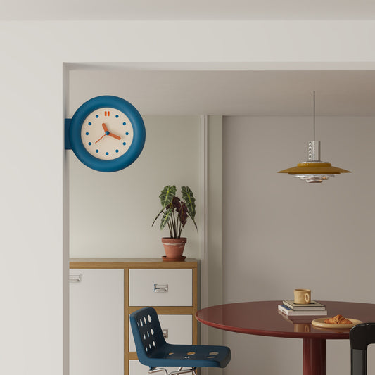 Double-Sided Round Clock