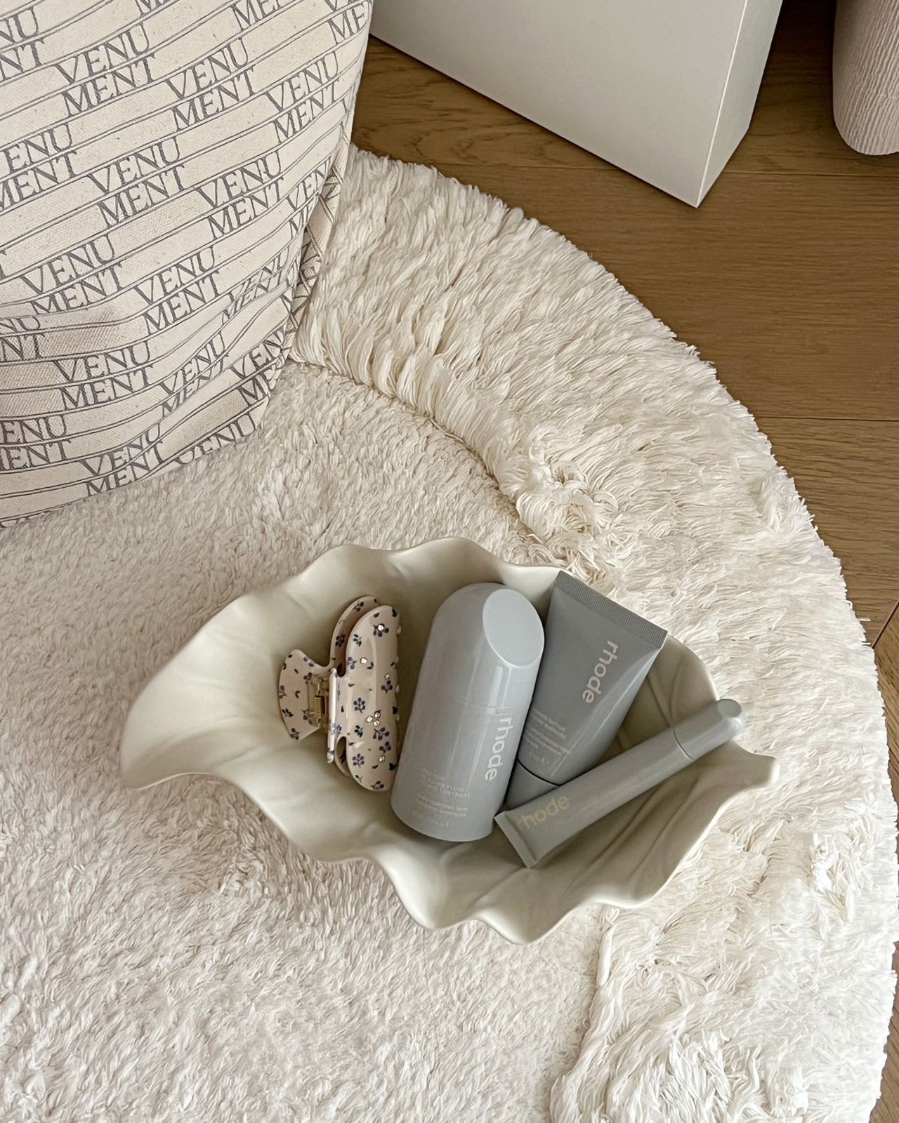 Ripple Leaf Ceramic Tray