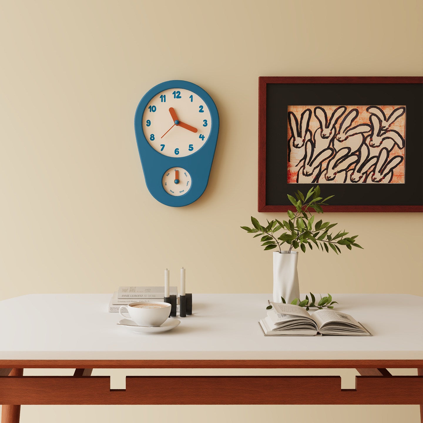 Retro Weekday Clock
