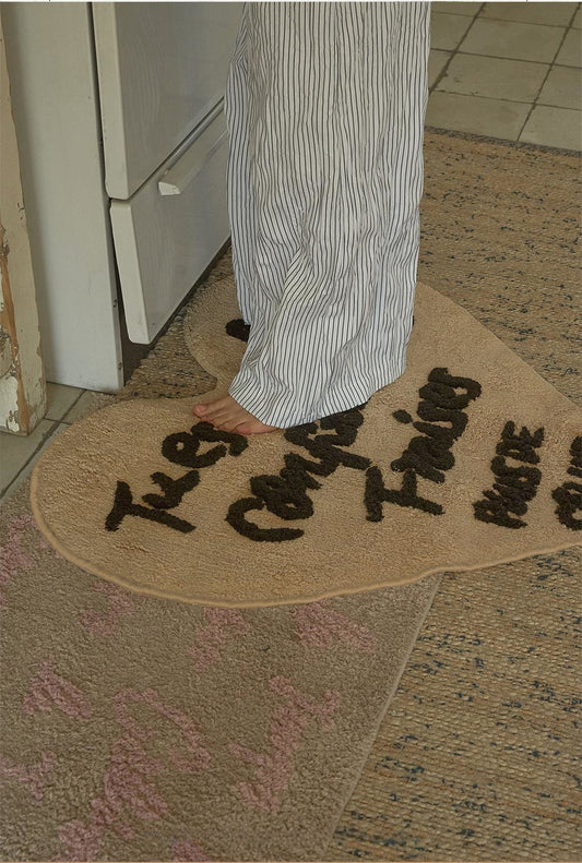 Heart-Shaped Letter Rug