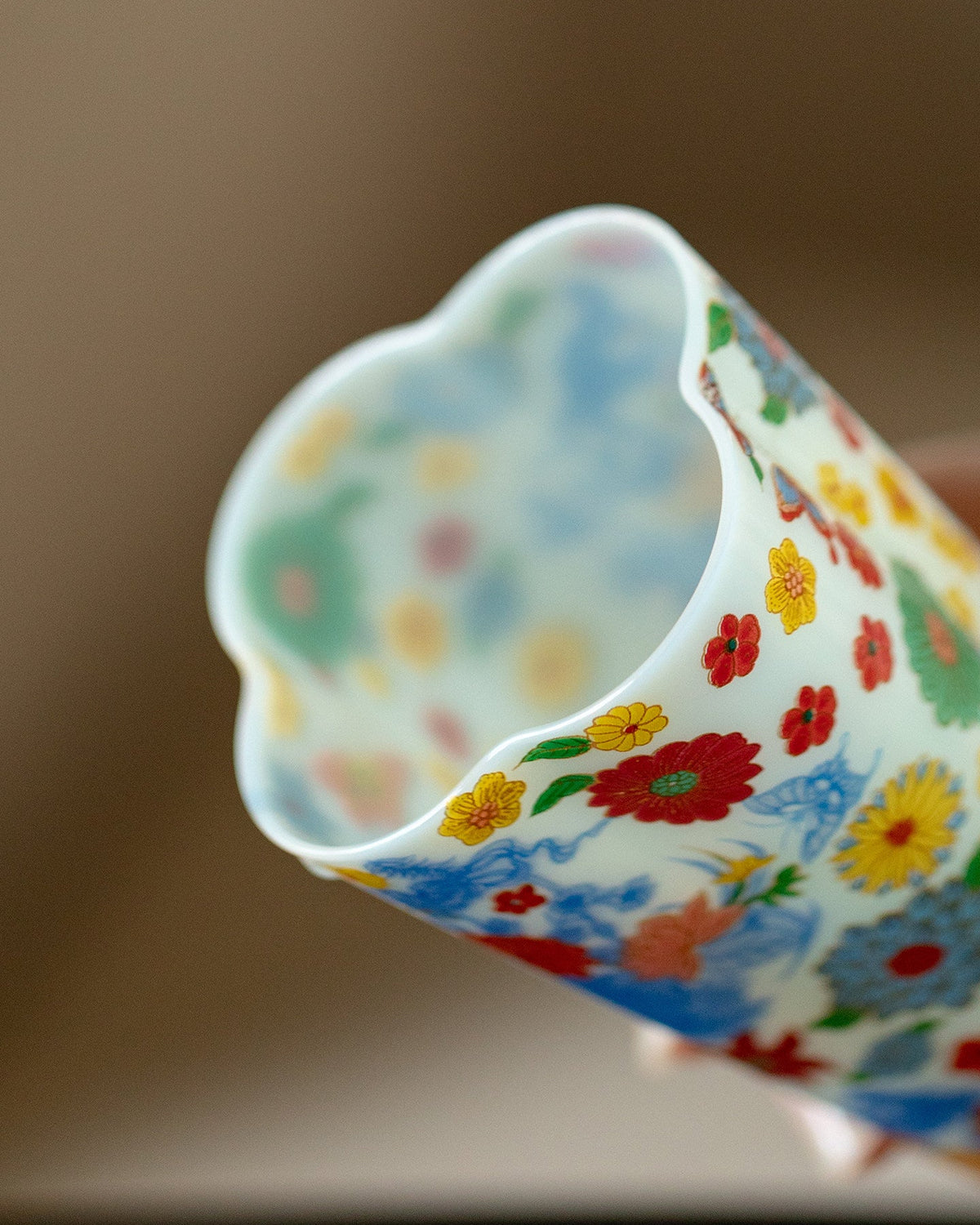 Begonia Glass Tea Cup