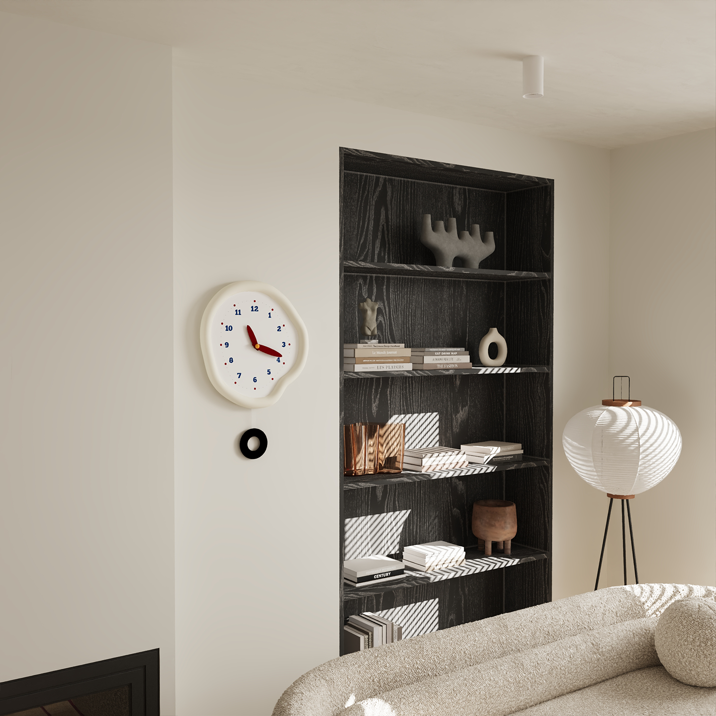 Asymmetrical Drip Clock