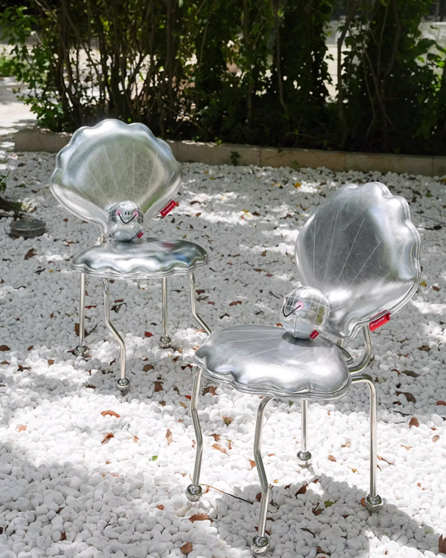 Shell Chair with Pearl Cushion