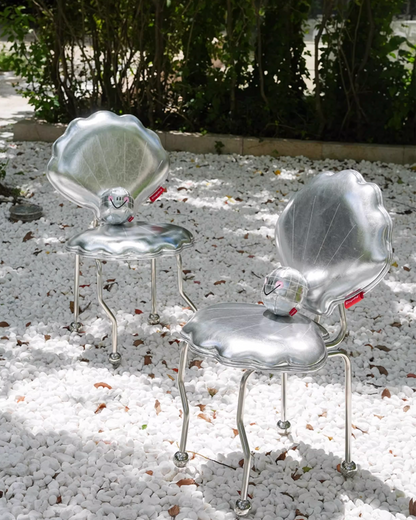 Shell Chair with Pearl Cushion