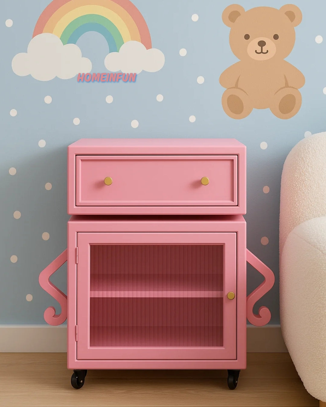 Robot Side Table Storage Cabinet