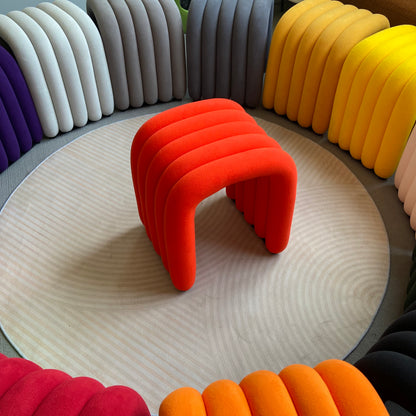 Custom Rainbow Shaped Stool Chair