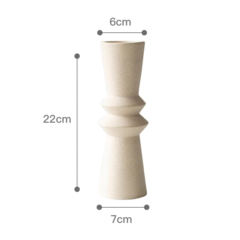 Set of 3 Minimalist Ceramic Candle Holders