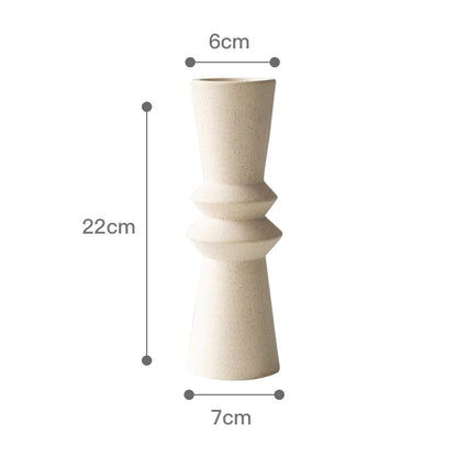 Set of 3 Minimalist Ceramic Candle Holders