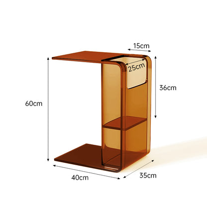 Acrylic Side Table Coffee Table 2 Way Use