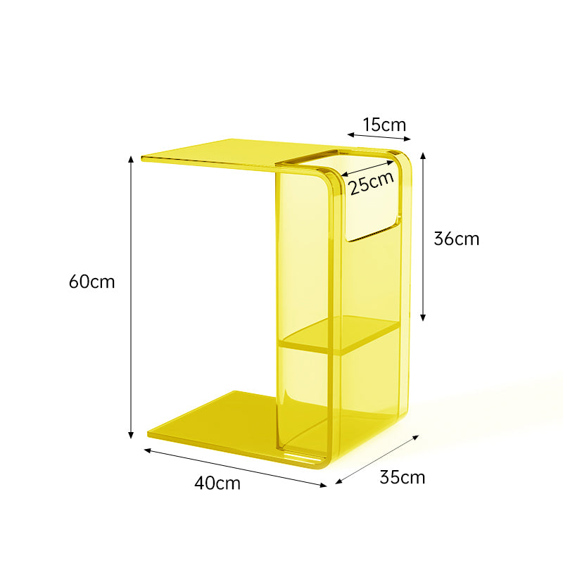 Acrylic Side Table Coffee Table 2 Way Use