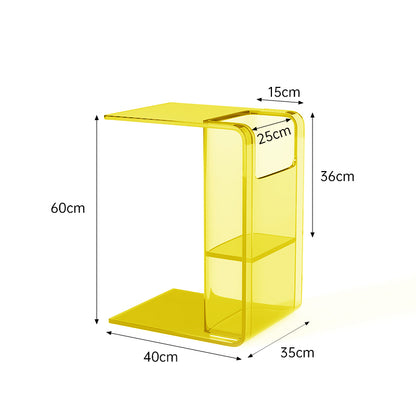 Acrylic Side Table Coffee Table 2 Way Use