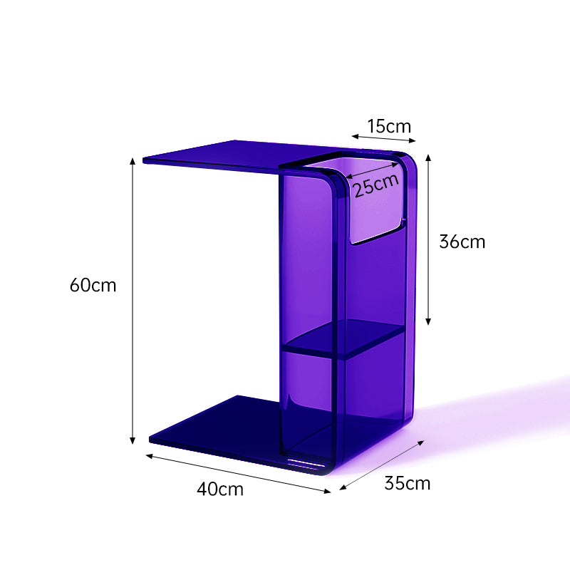 Acrylic Side Table Coffee Table 2 Way Use