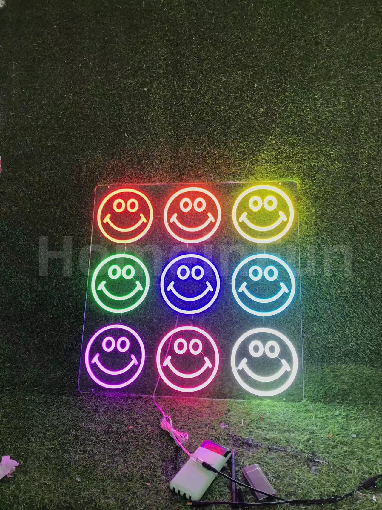 Smile Face 15" Led Neon Sign