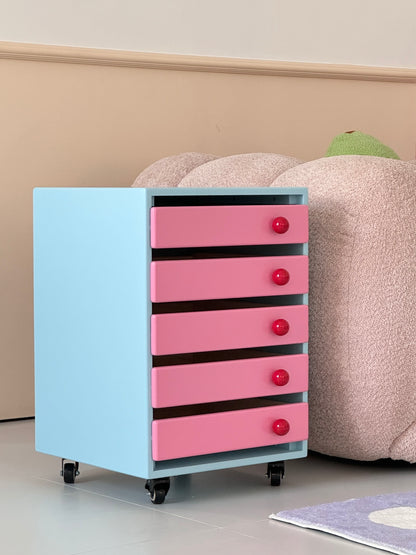 Pastel Colored Storage Cabinet